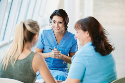 Mother and daughter attending a free consultation at Park Ridge Dental Associates